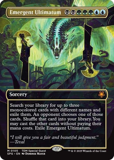 Emergent Ultimatum Borderless Special Guests Magic card