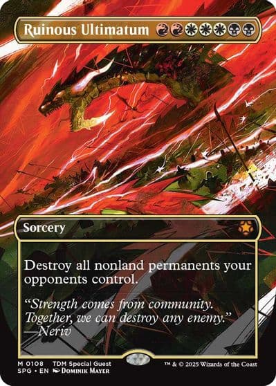 Ruinous Ultimatum Borderless Special Guests Magic card