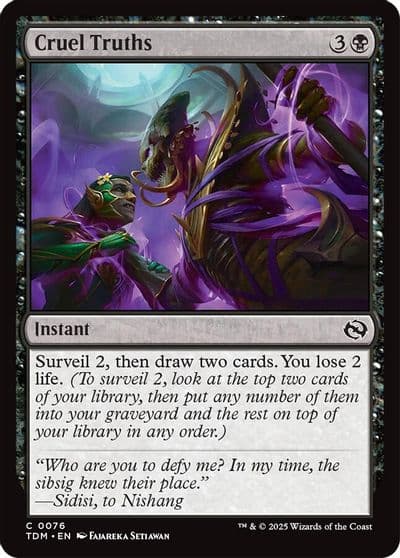 Cruel Truths Tarkir: Dragonstorm Magic card