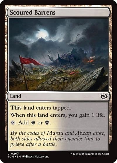Scoured Barrens Tarkir: Dragonstorm Magic card