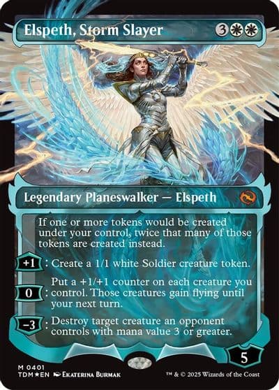 Elspeth Storm Slayer Showcase Tarkir: Dragonstorm Magic card