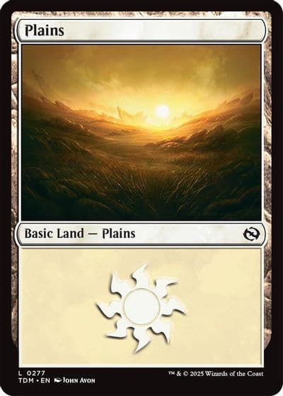 Plains 0277 Tarkir: Dragonstorm Magic card