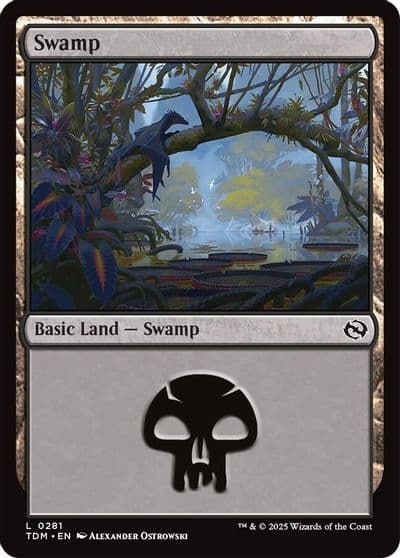 Swamp 0281 Tarkir: Dragonstorm Magic card