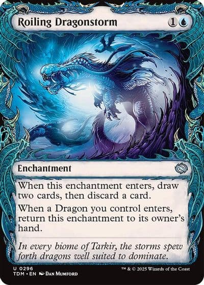Roiling Dragonstorm Showcase Tarkir: Dragonstorm Magic card