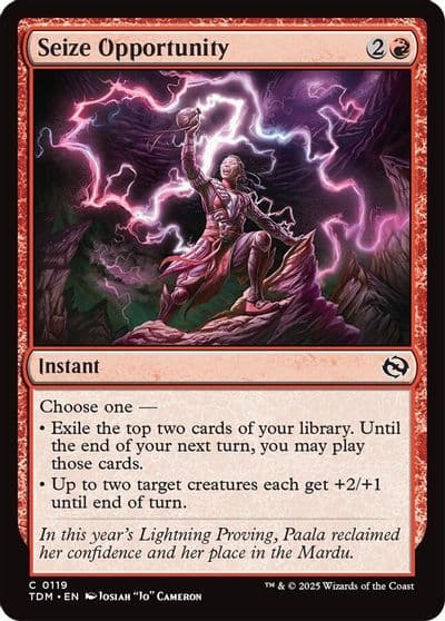 Seize Opportunity Tarkir: Dragonstorm Magic card
