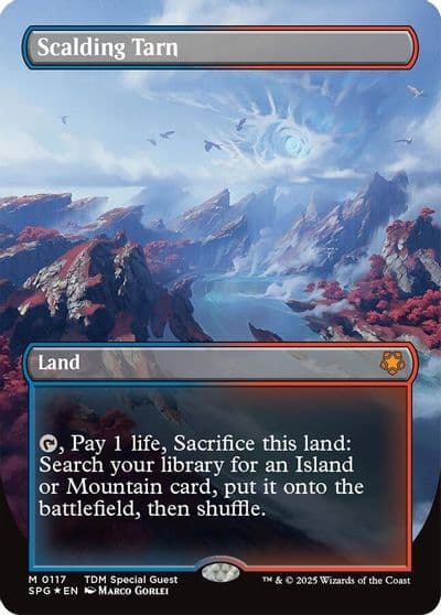 Scalding Tarn Borderless Dragonscale Foil Special Guests Magic card