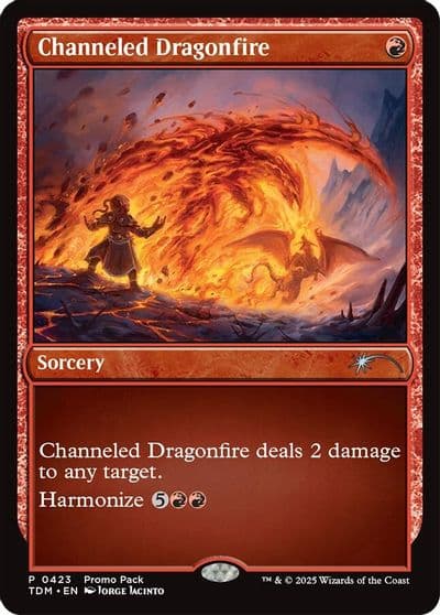 Channeled Dragonfire Promo Pack: Tarkir: Dragonstorm Magic card