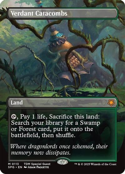 Verdant Catacombs Borderless Special Guests Magic card
