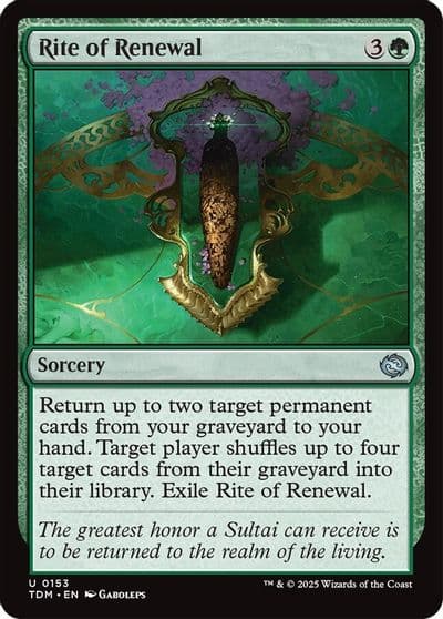 Rite of Renewal Tarkir: Dragonstorm Magic card