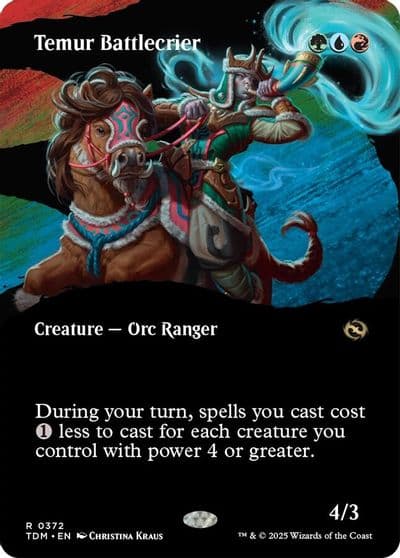 Temur Battlecrier Borderless Tarkir: Dragonstorm Magic card