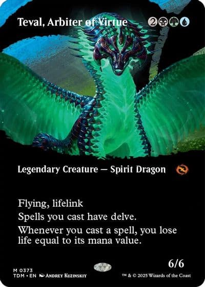 Teval Arbiter of Virtue Borderless Tarkir: Dragonstorm Magic card