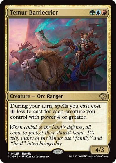 Temur Battlecrier TDM Bundle Unique and Miscellaneous Promos Magic card