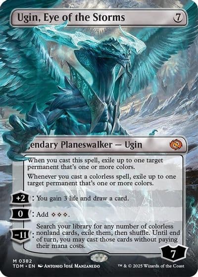 Ugin Eye of the Storms Borderless Tarkir: Dragonstorm Magic card