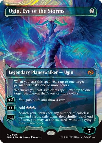 Ugin Eye of the Storms Showcase Halo Foil Tarkir: Dragonstorm Magic card