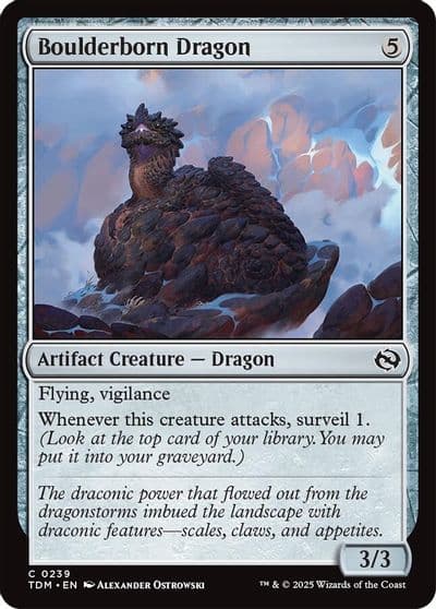 Boulderborn Dragon Tarkir: Dragonstorm Magic card