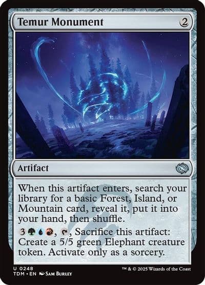 Temur Monument Tarkir: Dragonstorm Magic card