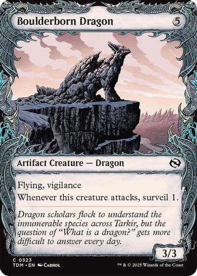 Boulderborn Dragon Showcase Tarkir: Dragonstorm Magic card