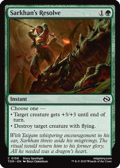 Sarkhans Resolve Tarkir: Dragonstorm Magic card