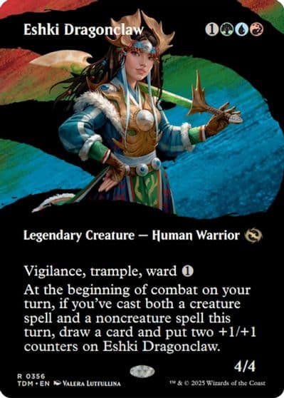 Eshki Dragonclaw Borderless Tarkir: Dragonstorm Magic card