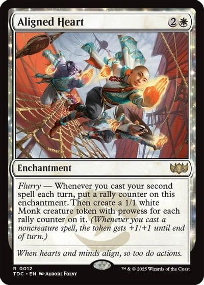 Aligned Heart Commander: Tarkir: Dragonstorm Magic card