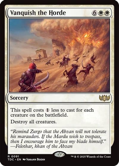 Vanquish the Horde Commander: Tarkir: Dragonstorm Magic card