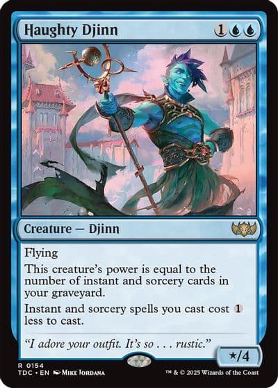 Haughty Djinn Commander: Tarkir: Dragonstorm Magic card