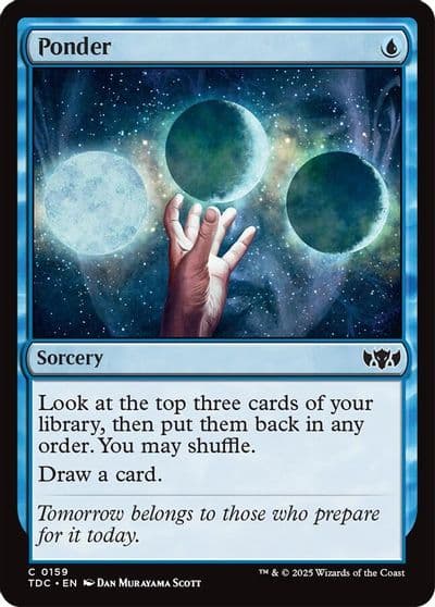 Ponder Commander: Tarkir: Dragonstorm Magic card