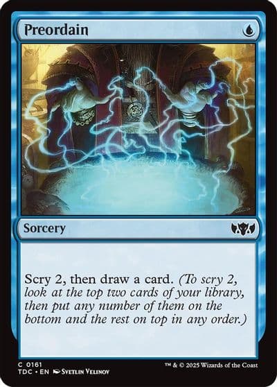 Preordain Commander: Tarkir: Dragonstorm Magic card