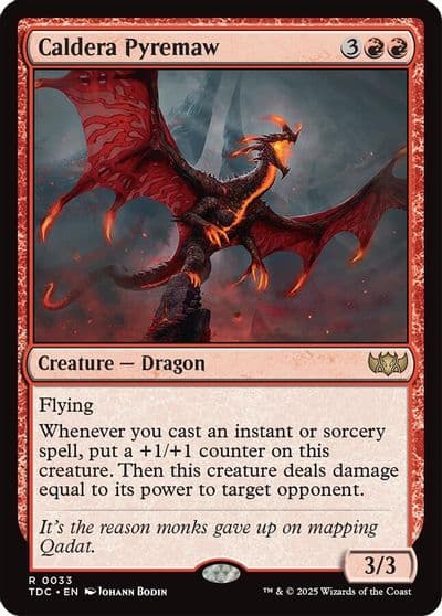 Caldera Pyremaw Commander: Tarkir: Dragonstorm Magic card