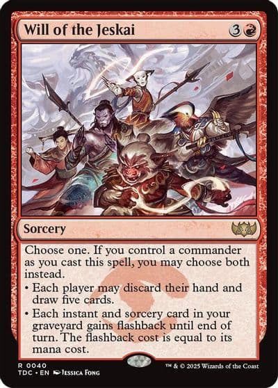 Will of the Jeskai Commander: Tarkir: Dragonstorm Magic card