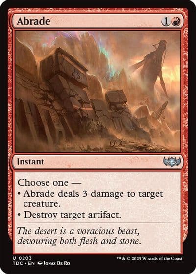 Abrade Commander: Tarkir: Dragonstorm Magic card