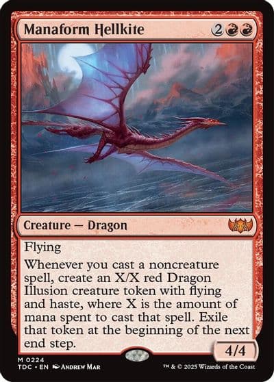 Manaform Hellkite Commander: Tarkir: Dragonstorm Magic card