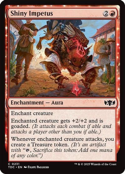 Shiny Impetus Commander: Tarkir: Dragonstorm Magic card