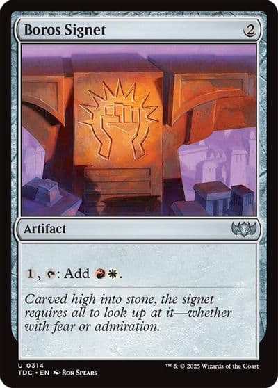 Boros Signet Commander: Tarkir: Dragonstorm Magic card