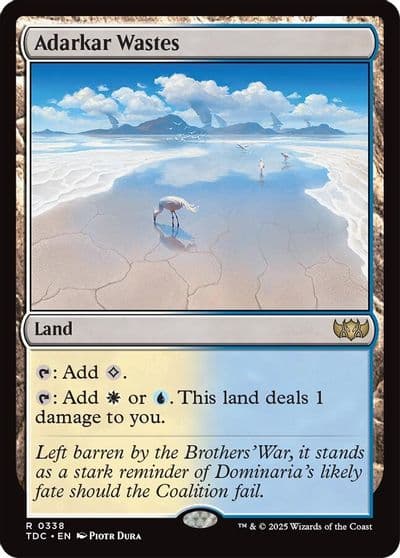Adarkar Wastes Commander: Tarkir: Dragonstorm Magic card