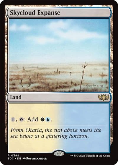 Skycloud Expanse Commander: Tarkir: Dragonstorm Magic card
