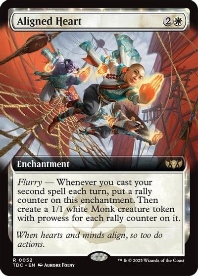 Aligned Heart Extended Art Commander: Tarkir: Dragonstorm Magic card