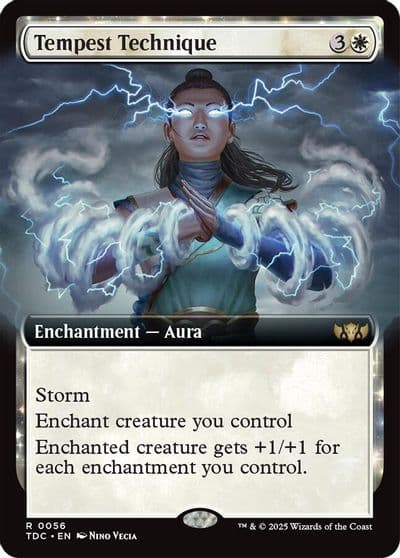 Tempest Technique Extended Art Commander: Tarkir: Dragonstorm Magic card