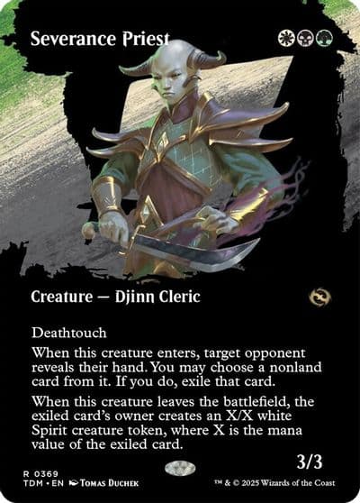 Severance Priest Borderless Tarkir: Dragonstorm Magic card