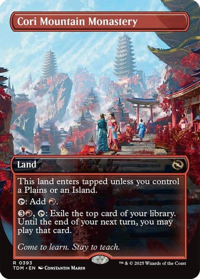 Cori Mountain Monastery Borderless Tarkir: Dragonstorm Magic card