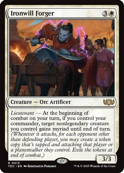 Ironwill Forger Commander: Tarkir: Dragonstorm Magic card