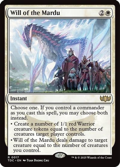 Will of the Mardu Commander: Tarkir: Dragonstorm Magic card