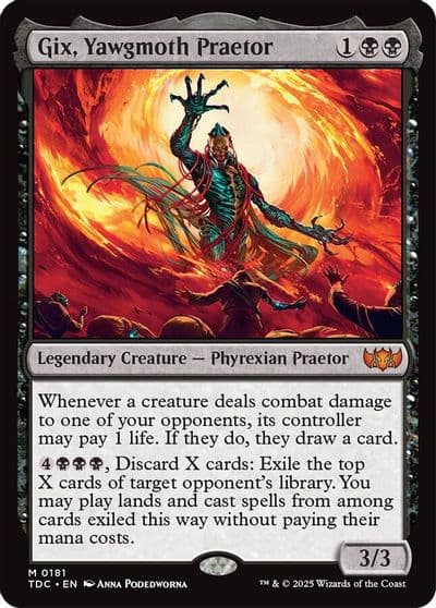 Gix Yawgmoth Praetor Commander: Tarkir: Dragonstorm Magic card