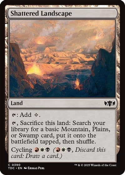 Shattered Landscape Commander: Tarkir: Dragonstorm Magic card