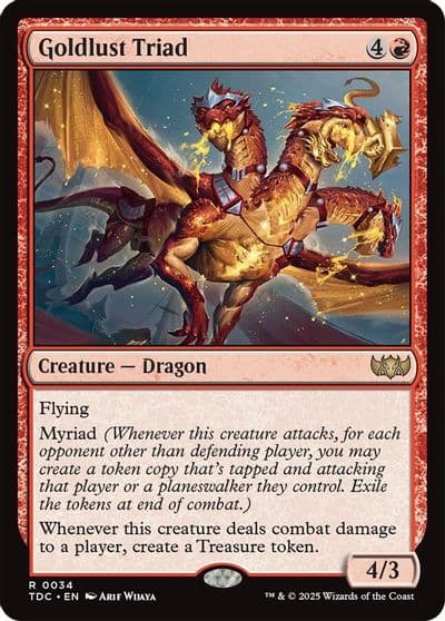 Goldlust Triad Commander: Tarkir: Dragonstorm Magic card
