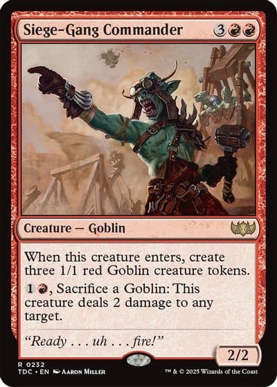 Siege Gang Commander Commander: Tarkir: Dragonstorm Magic card