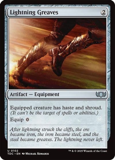 Lightning Greaves Commander: Tarkir: Dragonstorm Magic card