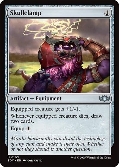 Skullclamp Commander: Tarkir: Dragonstorm Magic card
