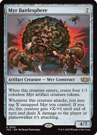 Myr Battlesphere Commander: Tarkir: Dragonstorm Magic card