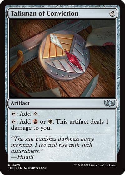 Talisman of Conviction Commander: Tarkir: Dragonstorm Magic card